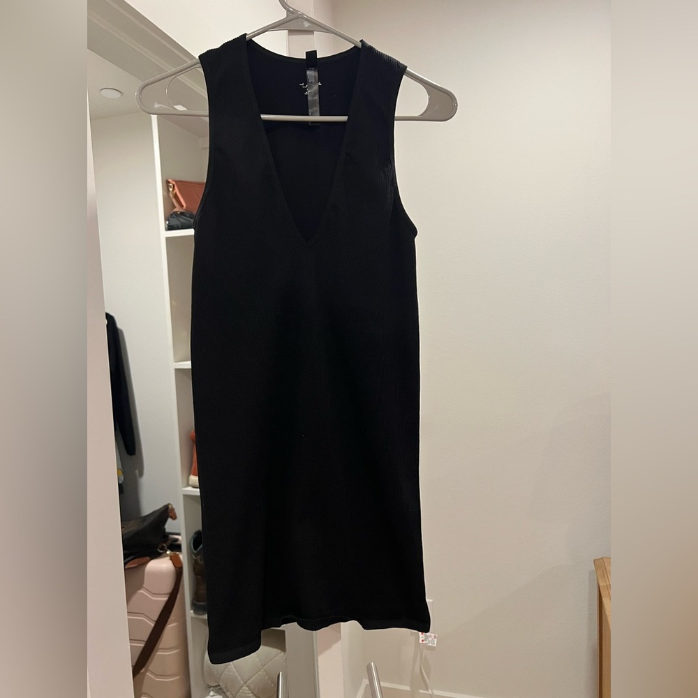 Free People Scoop Neck  Black Sleeveless BodyCon Dress